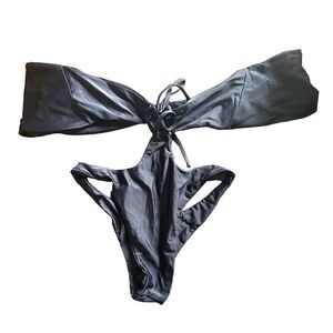 LEA THE LABEL Cut Out Strapless One Piece Sz Small‎